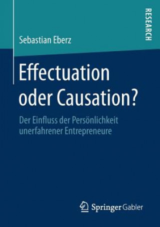 Knjiga Effectuation Oder Causation? Sebastian Eberz