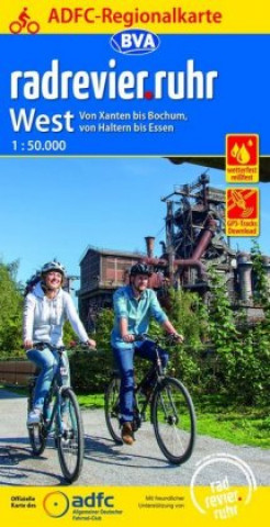 Materiale tipărite ADFC-Regionalkarte radrevier.ruhr West, 1:50.000 Allgemeiner Deutscher Fahrrad-Club e.V. (ADFC)