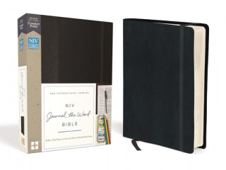 Книга NIV, Journal the Word Bible, Hardcover, Black, Red Letter, Comfort Print ZONDERVAN