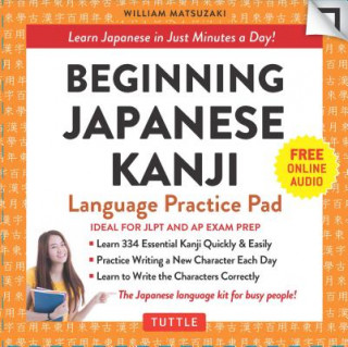 Carte Beginning Japanese Kanji Language Practice Pad William Matsuzaki