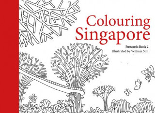 Book Colouring Singapore Postcards William Sim