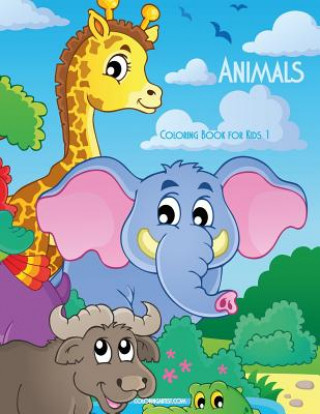 Kniha Animals Coloring Book for Kids 1 Nick Snels