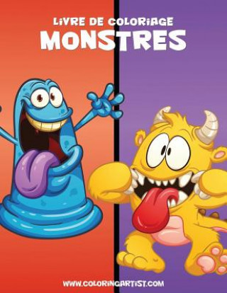 Carte Livre de coloriage Monstres 1 Nick Snels
