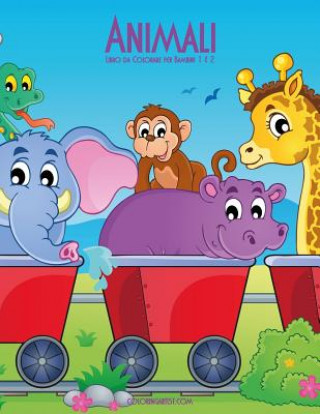 Kniha Animali Libro da Colorare per Bambini 1 & 2 Nick Snels