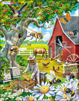 Game/Toy Puzzle MAXI - Včelař s úlem/53 dílků 