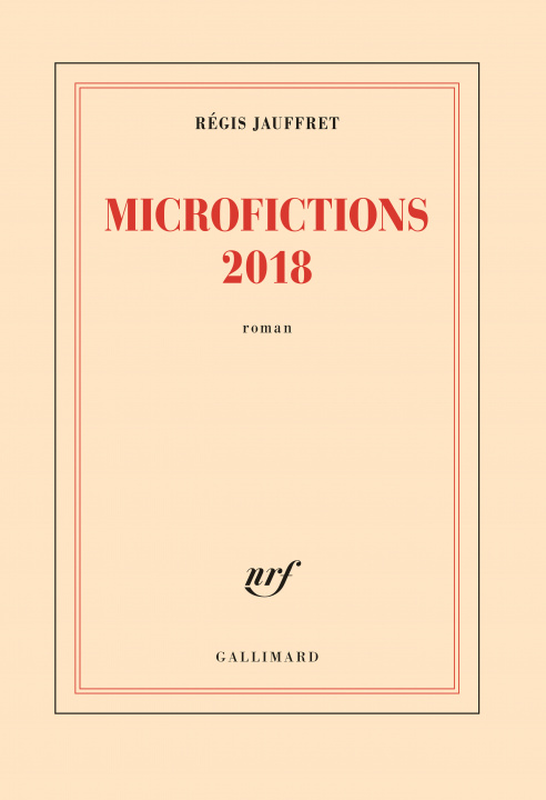 Libro Microfictions 2018 Régis Jauffret