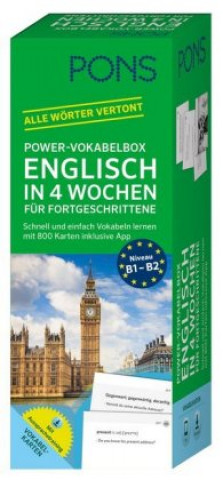 Kniha PONS Power-Vokabelbox Englisch in 4 Wochen für Fortgeschrittene 