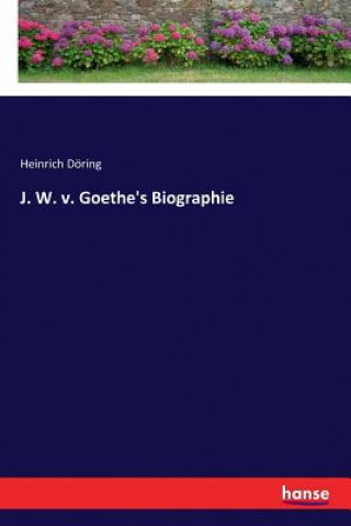 Libro J. W. v. Goethe's Biographie Heinrich Doring