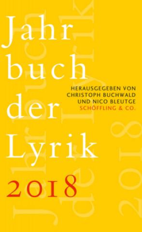 Book Jahrbuch der Lyrik 2018 Christoph Buchwald