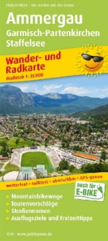 Materiale tipărite Ammergau / Garmisch-Partenkirchen/Staffelsee hike & bike map 