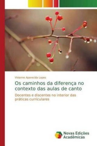 Könyv Os caminhos da diferenca no contexto das aulas de canto Vivianne Aparecida Lopes