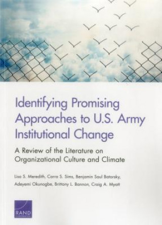 Carte Identifying Promising Approaches to U.S. Army Institutional Change Lisa S Meredith