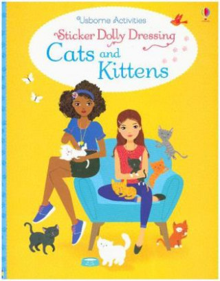 Книга Sticker Dolly Dressing Cats and Kittens Fiona Watt