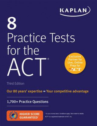 Kniha 8 Practice Tests for the ACT Kaplan Test Prep