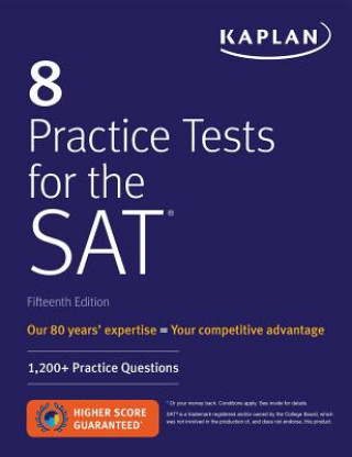 Kniha 8 Practice Tests for the SAT Kaplan Test Prep