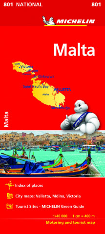 Articles imprimés Malta - Michelin National Map 801 