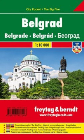 Tiskanica Belgrade City Pocket + the Big Five Waterproof 1:10 000 
