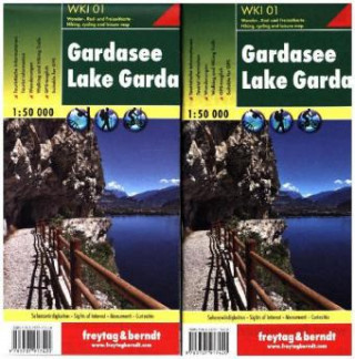 Nyomtatványok Lake Garda Hiking + Leisure Map 1:50 000 