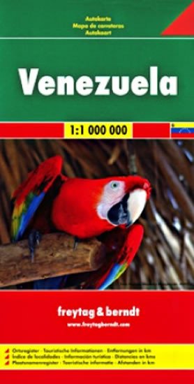 Tiskovina Venezuela, Autokarte 1:1. Mio. Freytag-Berndt und Artaria KG