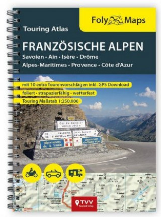 Книга FolyMaps Touring Atlas Französische Alpen 1 : 250.000 