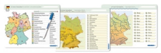 Joc / Jucărie Ich kenne Deutschland - Bundesländer & Landeshauptstädte, Flüsse, Gebirge, 3 Lernvorlagen Katrin Langhans