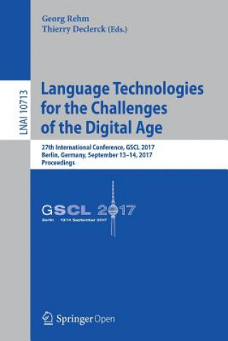 Book Language Technologies for the Challenges of the Digital Age Georg Rehm