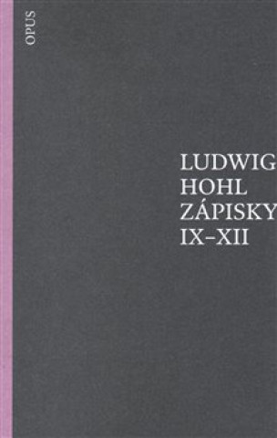 Könyv Zápisky IX-XII Ludwig Hohl