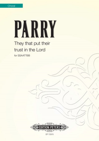 Książka THEY THAT PUT THEIR TRUST IN THE LORD BEN PARRY