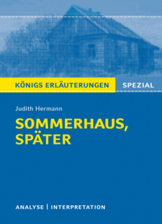 Kniha Judith Hermann: Sommerhaus, später Judith Hermann