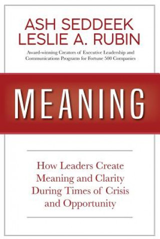 Kniha Meaning: How Leaders Create Meaning and Clarity During Times of Crisis and Opportunity Ash Seddeek