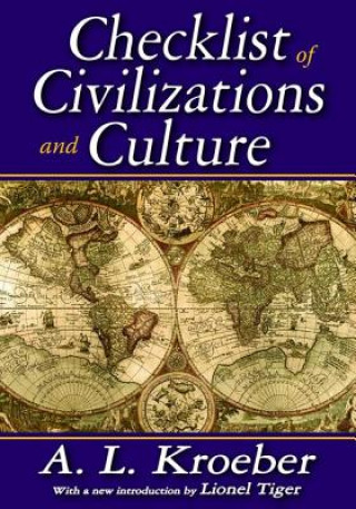 Livre Checklist of Civilizations and Culture KROEBER