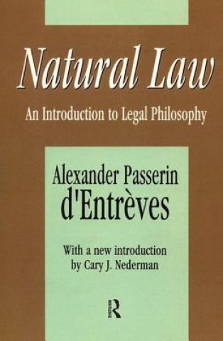 Könyv Natural Law D ENTREVES