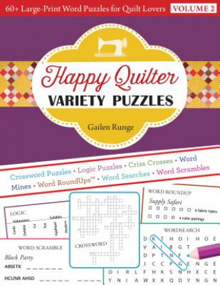 Carte Happy Quilter Variety Puzzles - Volume 2 Gailen Runge