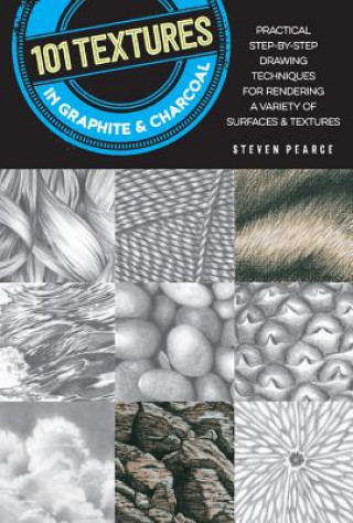 Könyv 101 Textures in Graphite & Charcoal Steven Pearce