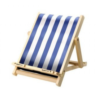 Játék Bookchair Standard Blau-Weiß gestreift - Buchständer aus Holz 