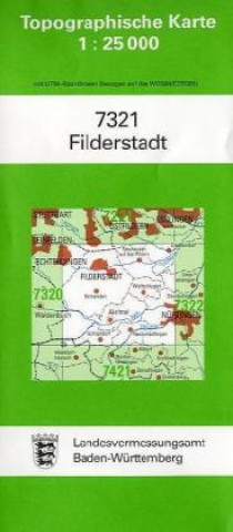 Materiale tipărite Topographische Karte Baden-Württemberg Filderstadt 