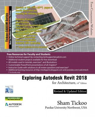 Buch Exploring Autodesk Revit 2018 for Architecture Prof Sham Tickoo Purdue Univ