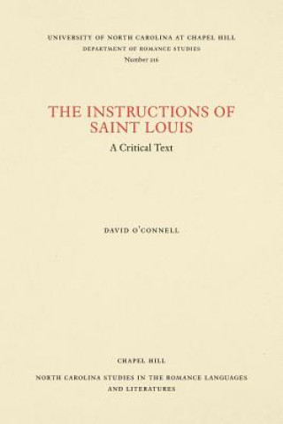 Knjiga Instructions of Saint Louis David O'Connell