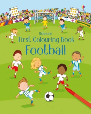 Carte First Colouring Book Football Sam Taplin