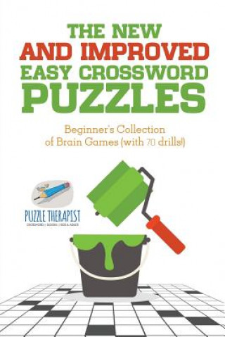 Carte New and Improved Easy Crossword Puzzles Beginner's Collection of Brain Games (with 70 drills!) PUZZLE THERAPIST