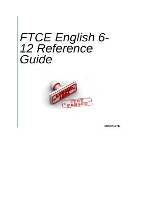 Carte FTCE English 6-12 Reference Guide Dafnie Prophete