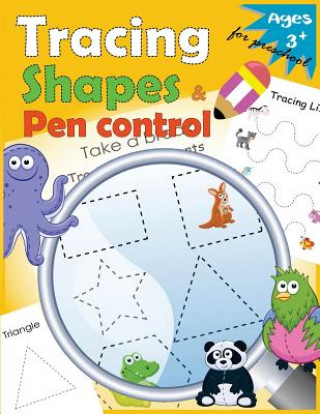 Carte Tracing shapes & Pen control for Preschool: Kindergarten Tracing Workbook Letter Tracing Workbook Designer