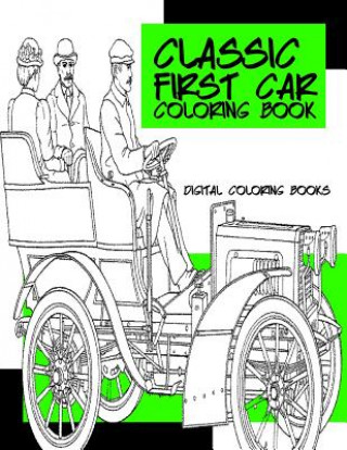 Książka Classic First Cars Coloring Book Digital Coloring Books