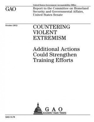 Kniha Countering violent extremism: additional actions could strengthen training efforts: report to the Committee on Homeland Security and Governmental Af U S Government Accountability Office