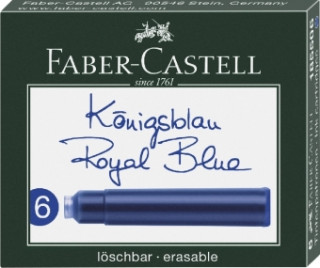 Joc / Jucărie Faber-Castell Tintenpatronen Standard königsblau 6er 