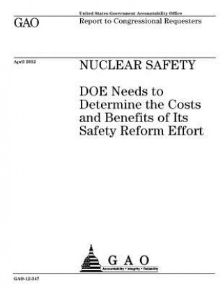 Книга Nuclear safety: DOE needs to determine the costs and benefits of its safety reform effort: report to congressional requesters. U S Government Accountability Office