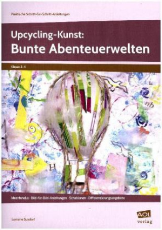 Carte Upcycling-Kunst: Bunte Abenteuerwelten Lorraine Suxdorf