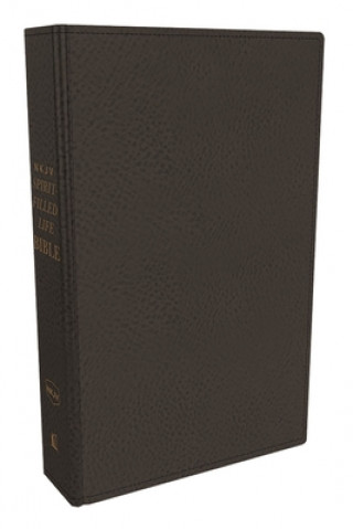 Kniha NKJV, Spirit-Filled Life Bible, Third Edition, Genuine Leather, Black, Thumb Indexed, Red Letter, Comfort Print 