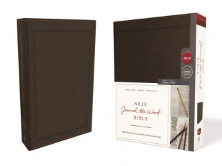 Carte NKJV, Journal the Word Bible, Bonded Leather, Brown, Red Letter, Comfort Print Thomas Nelson
