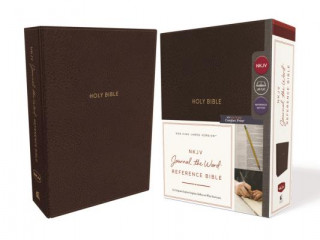 Book NKJV, Journal the Word Reference Bible, Leathersoft, Brown, Red Letter, Comfort Print Thomas Nelson